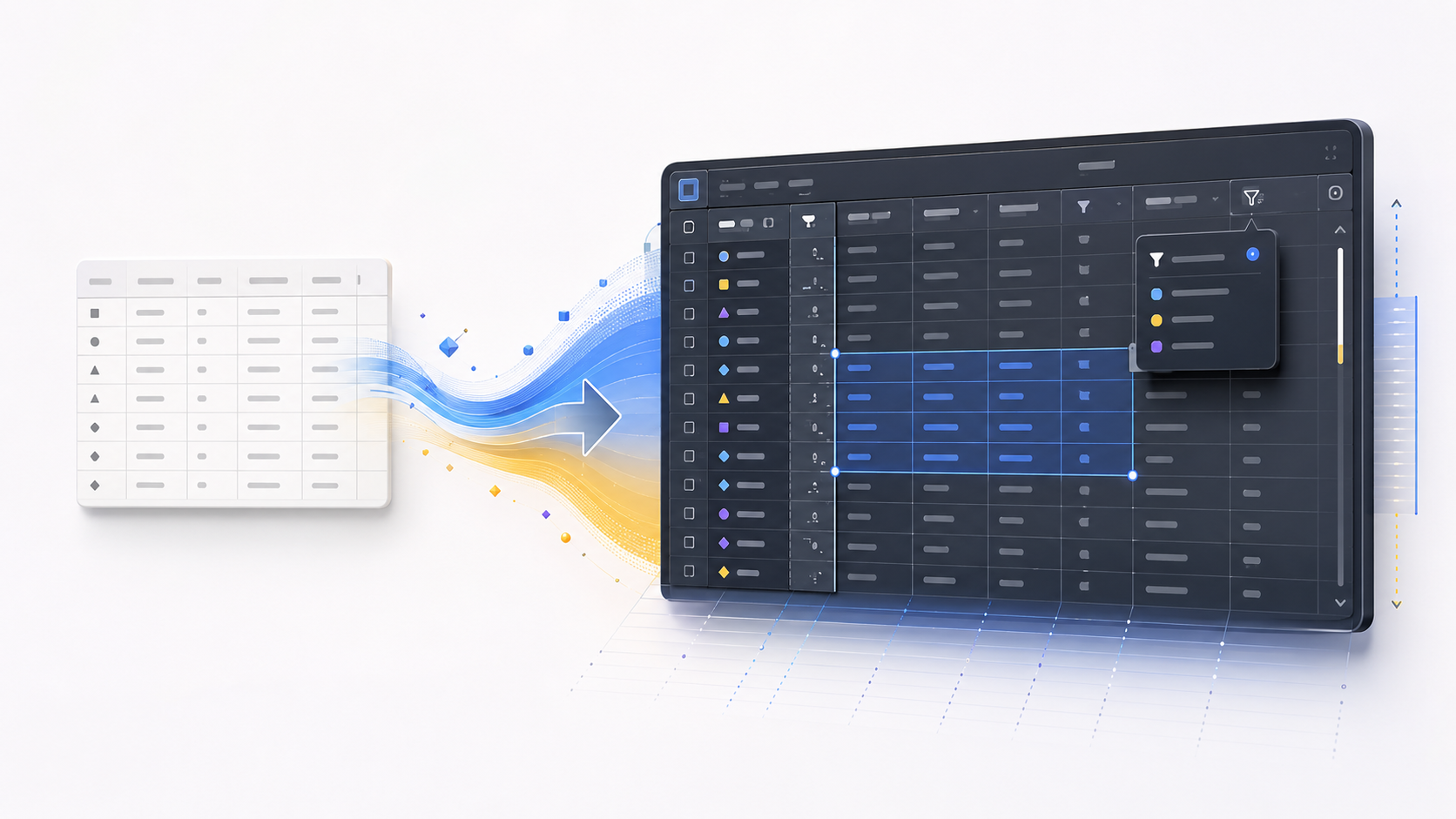 Dash DataTable alternative preview