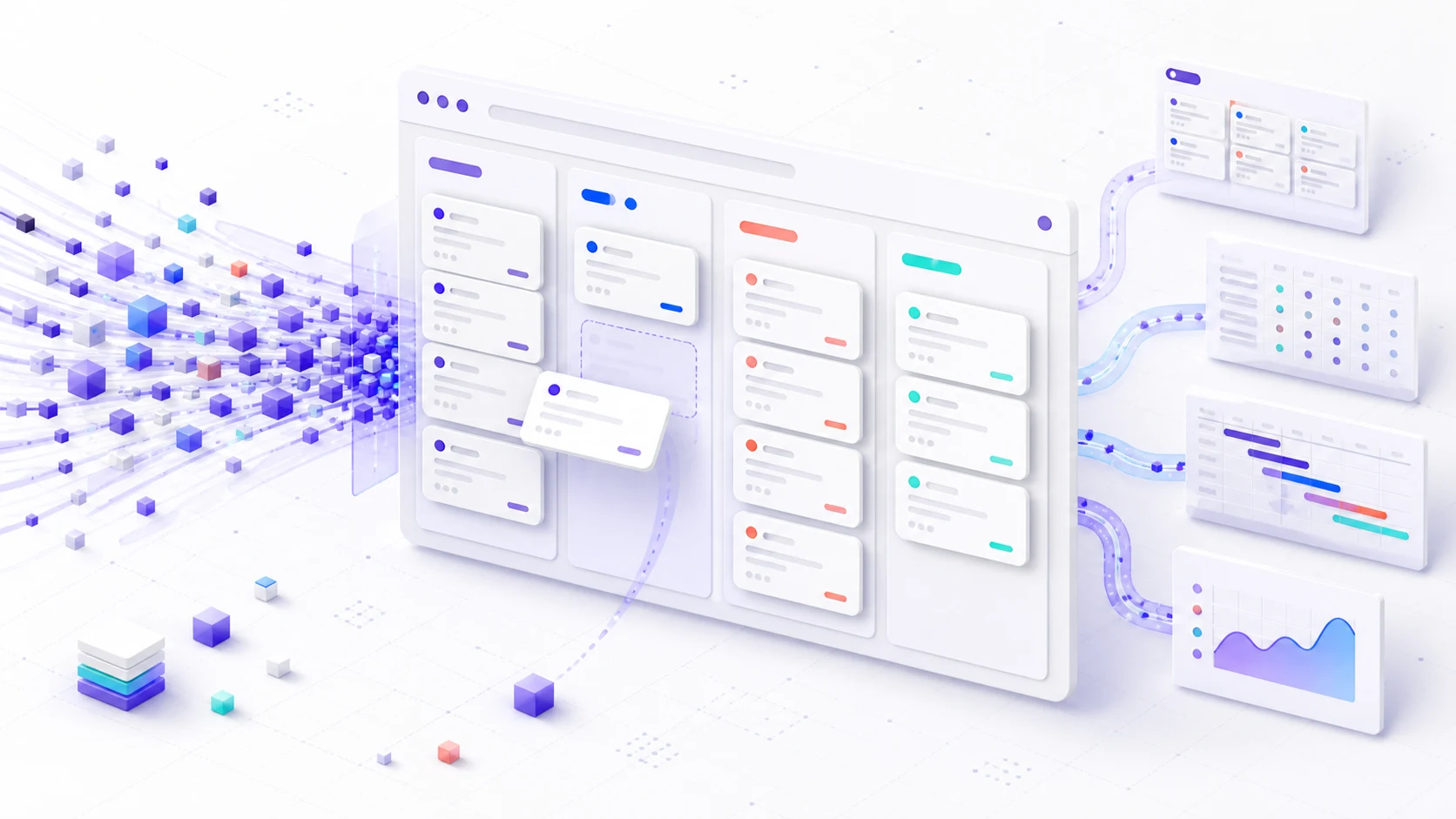A high-performance Kanban component turning one data source into a board and multiple planning views
