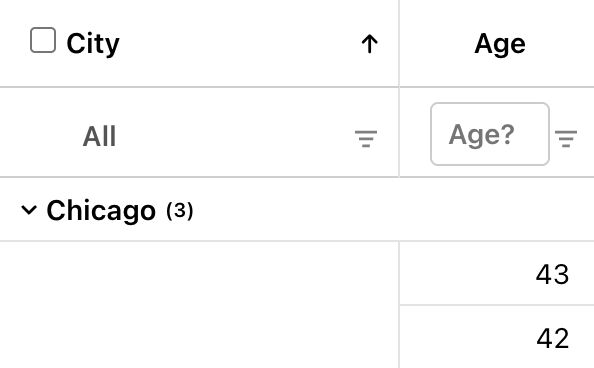 Grouping Aggregation