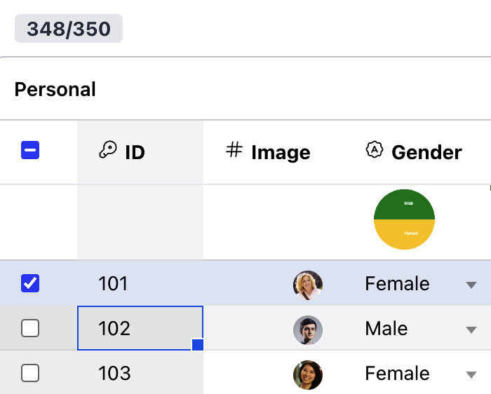 Row Checkbox Selection